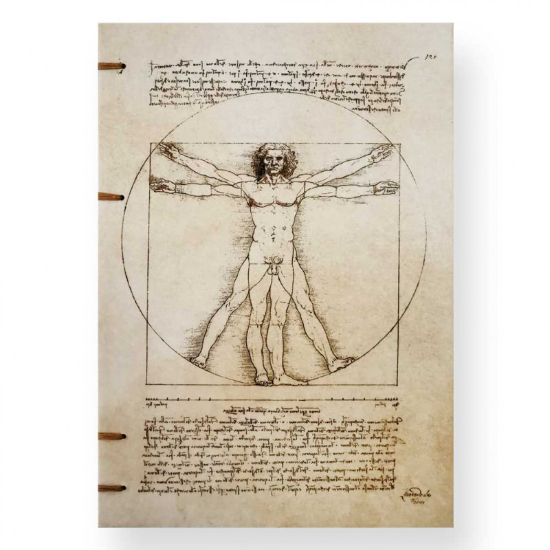Vitruvian Man - Leonardo da Vinci - Notebook