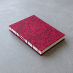 Red Flower Damask / B6 blank