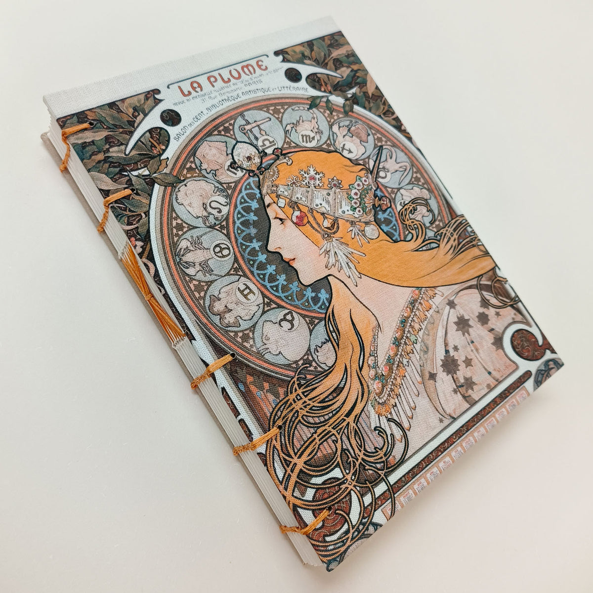 La Plume by Alphonse Mucha / A5 lined