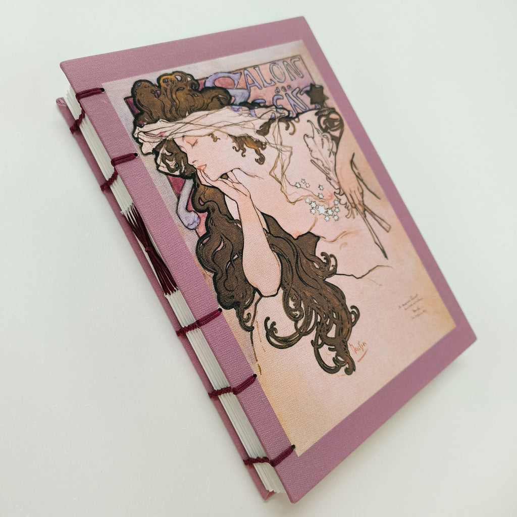 Salon des Cent poster by Alphonse Mucha / A5 lined