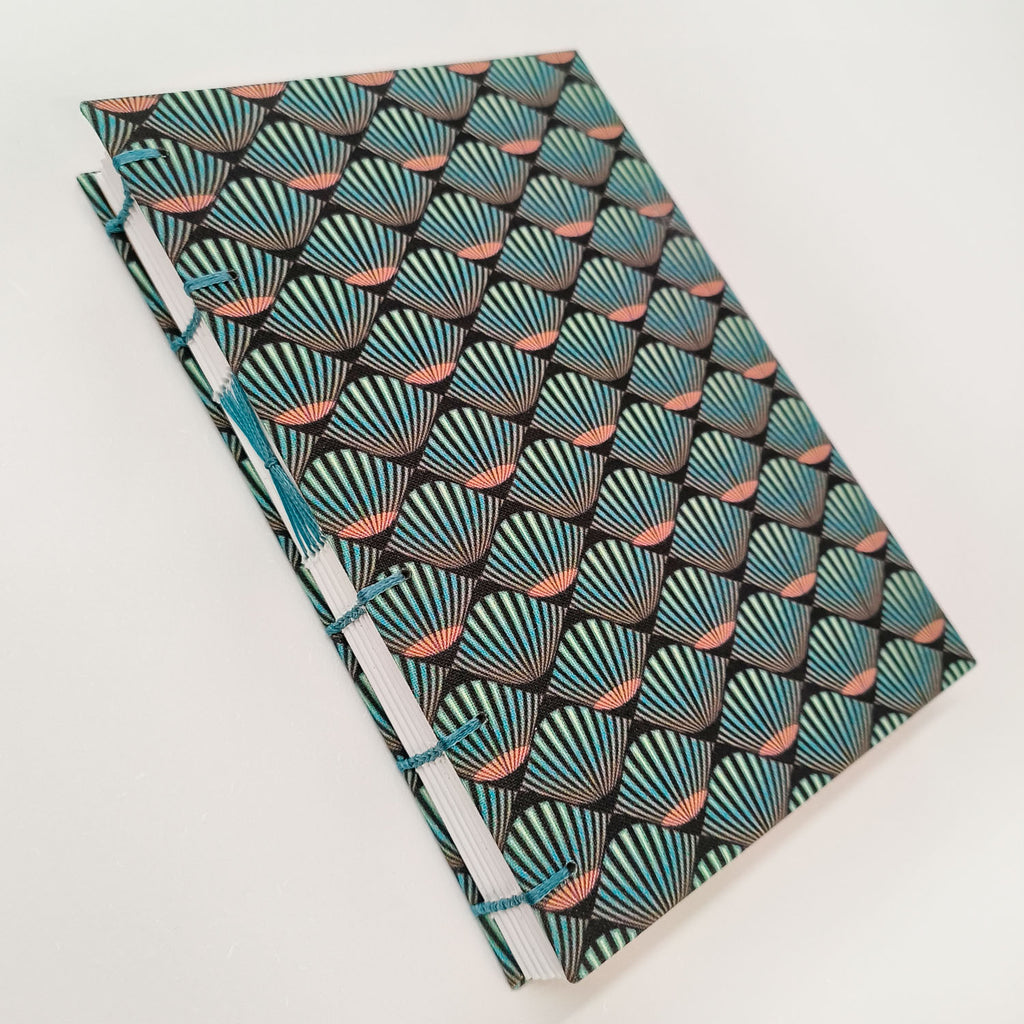 Turquoise Scallops / A5 lined