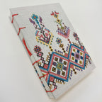 My Mother's cretan embroidery - red and blue / B6 blank